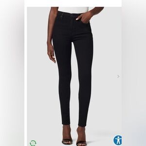 NWT Hudson Jeans Barbara High Waist Super Skinny Enhance Slimming Jeans 26 Black